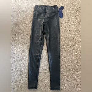 Scoop faux leather leggings size XS NWT